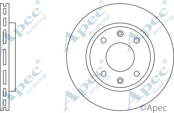 APEC BRAKING Тормозной диск DSK151